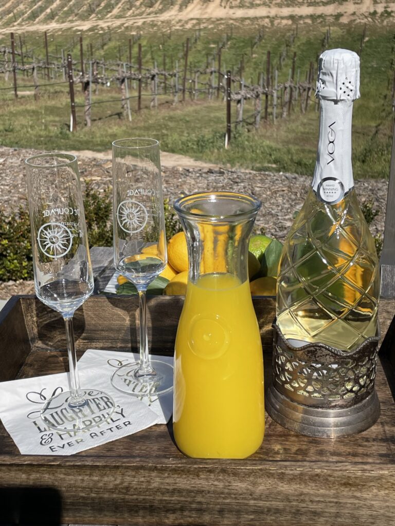 Mimosas with breakfast